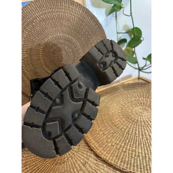 H&M Black Patent Chunky Platform Chelsea Boots - Size 38 - Picture 7 of 10